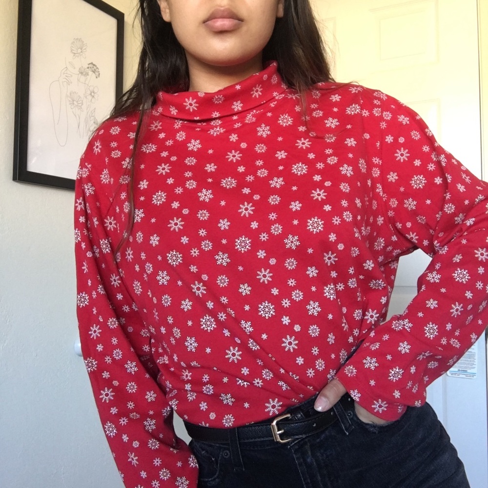 Festive turtleneck